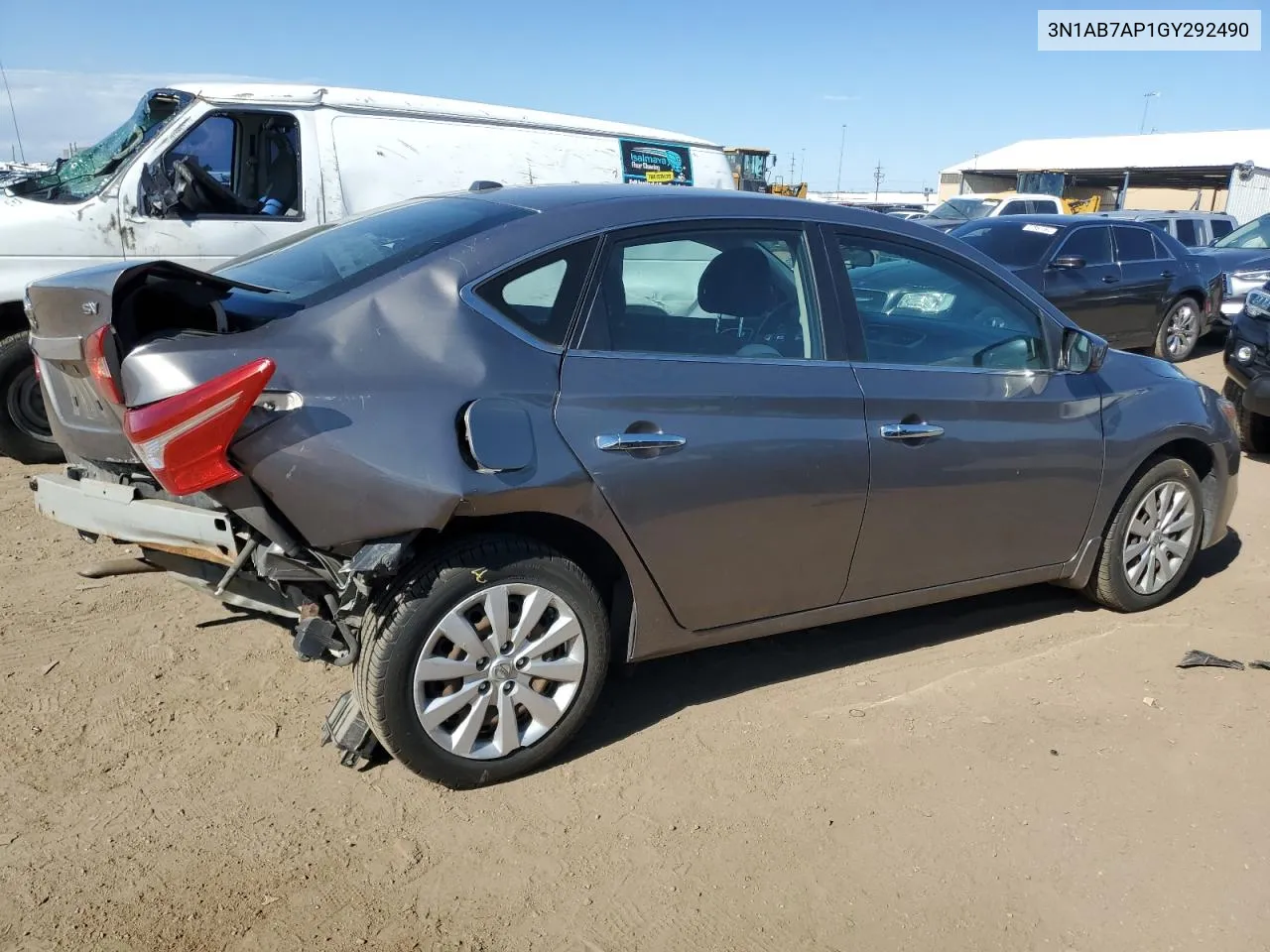 2016 Nissan Sentra S VIN: 3N1AB7AP1GY292490 Lot: 67585114