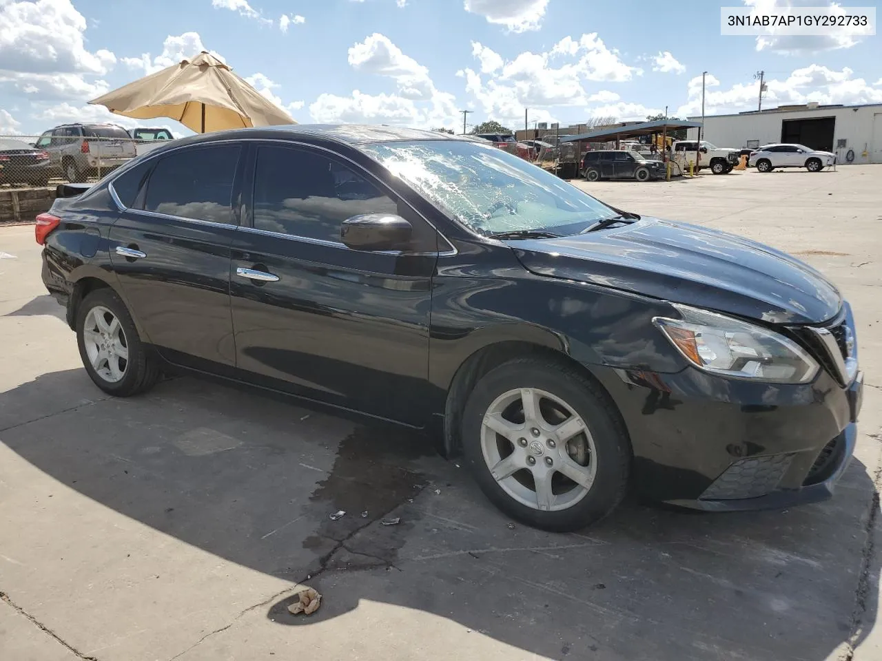 2016 Nissan Sentra S VIN: 3N1AB7AP1GY292733 Lot: 67590824