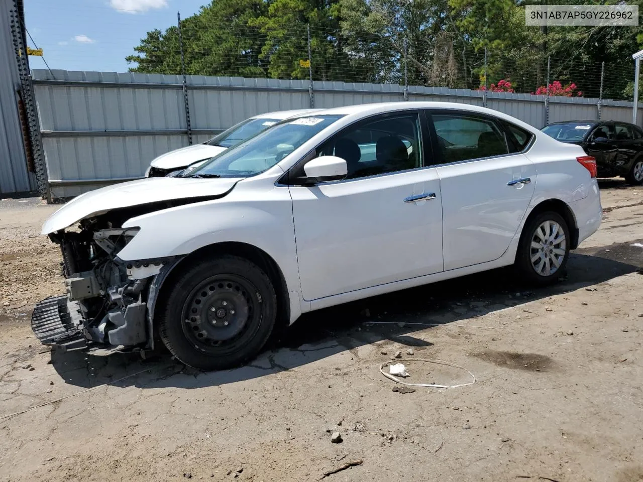 2016 Nissan Sentra S VIN: 3N1AB7AP5GY226962 Lot: 67721914