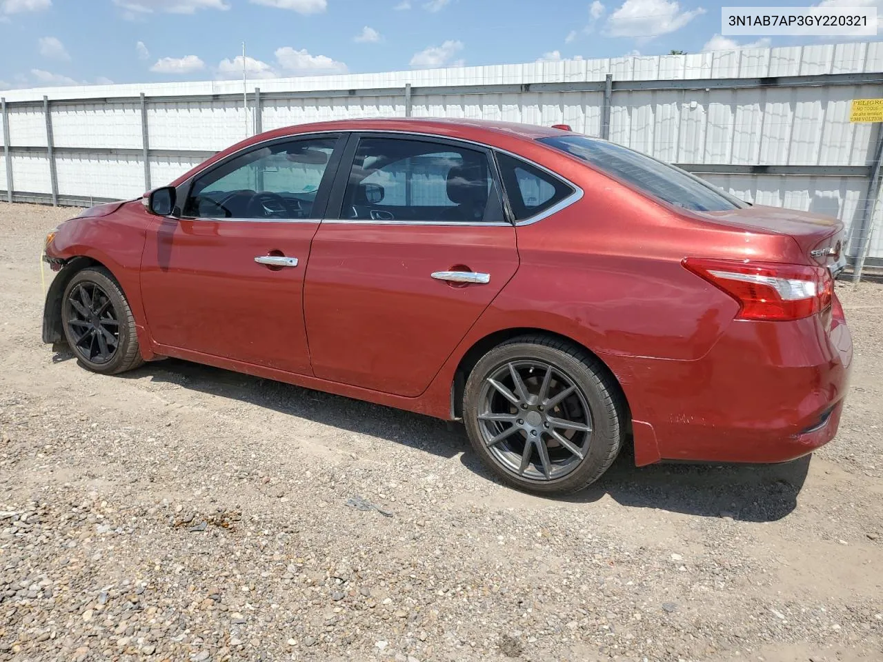 2016 Nissan Sentra S VIN: 3N1AB7AP3GY220321 Lot: 68011124