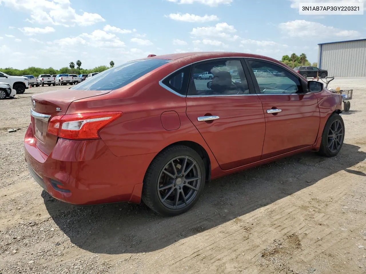 2016 Nissan Sentra S VIN: 3N1AB7AP3GY220321 Lot: 68011124