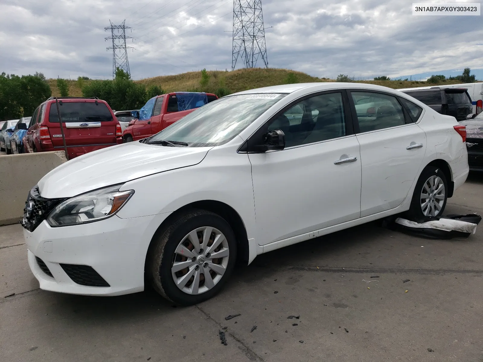 2016 Nissan Sentra S VIN: 3N1AB7APXGY303423 Lot: 68048644