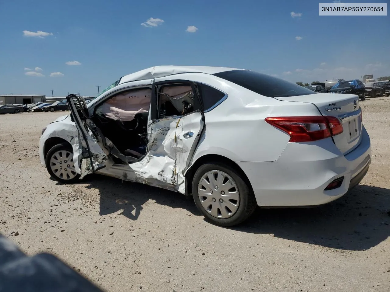 3N1AB7AP5GY270654 2016 Nissan Sentra S