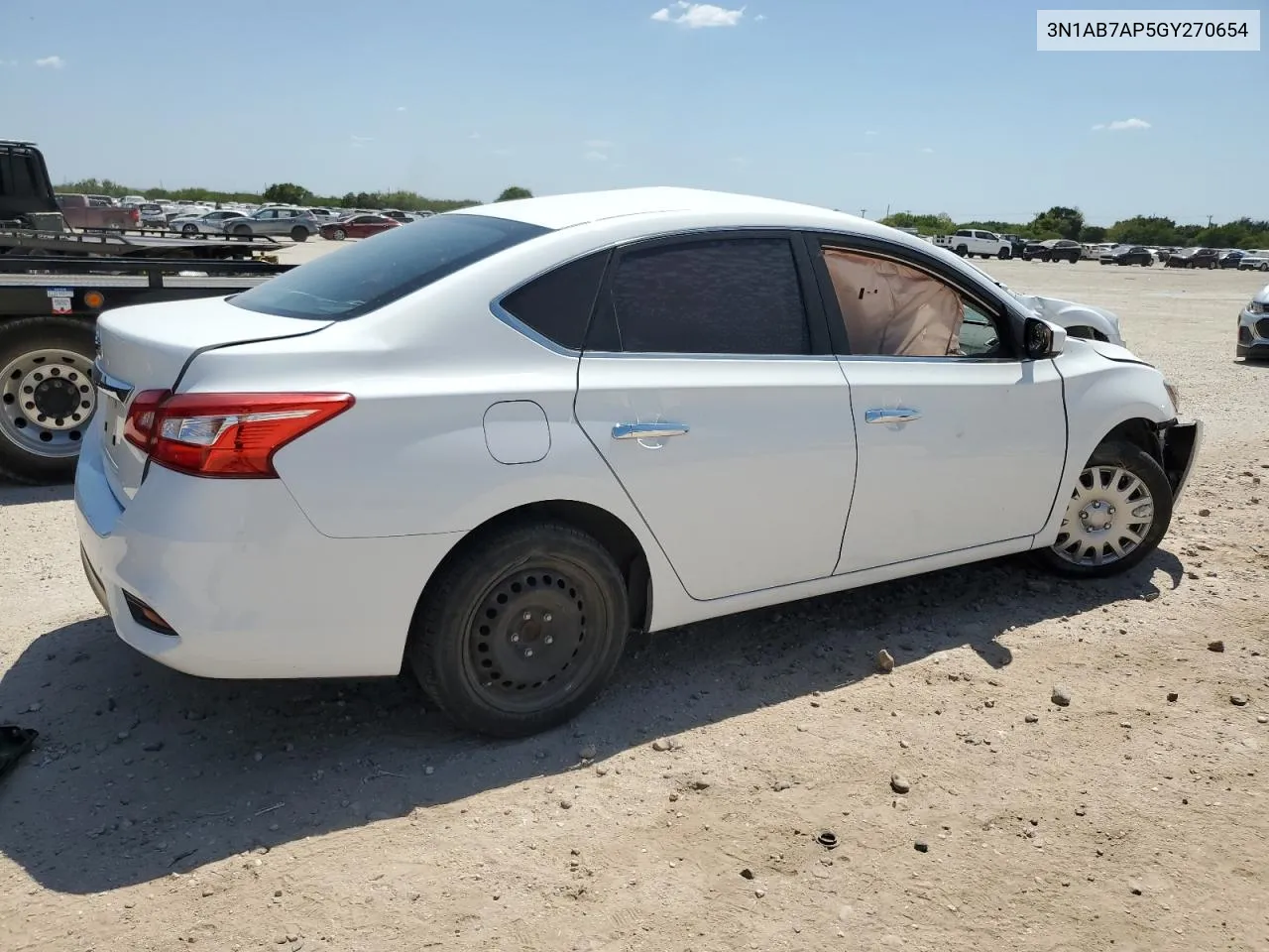 2016 Nissan Sentra S VIN: 3N1AB7AP5GY270654 Lot: 68118514