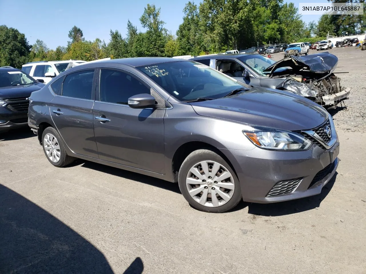 2016 Nissan Sentra S VIN: 3N1AB7AP1GL645887 Lot: 68332884