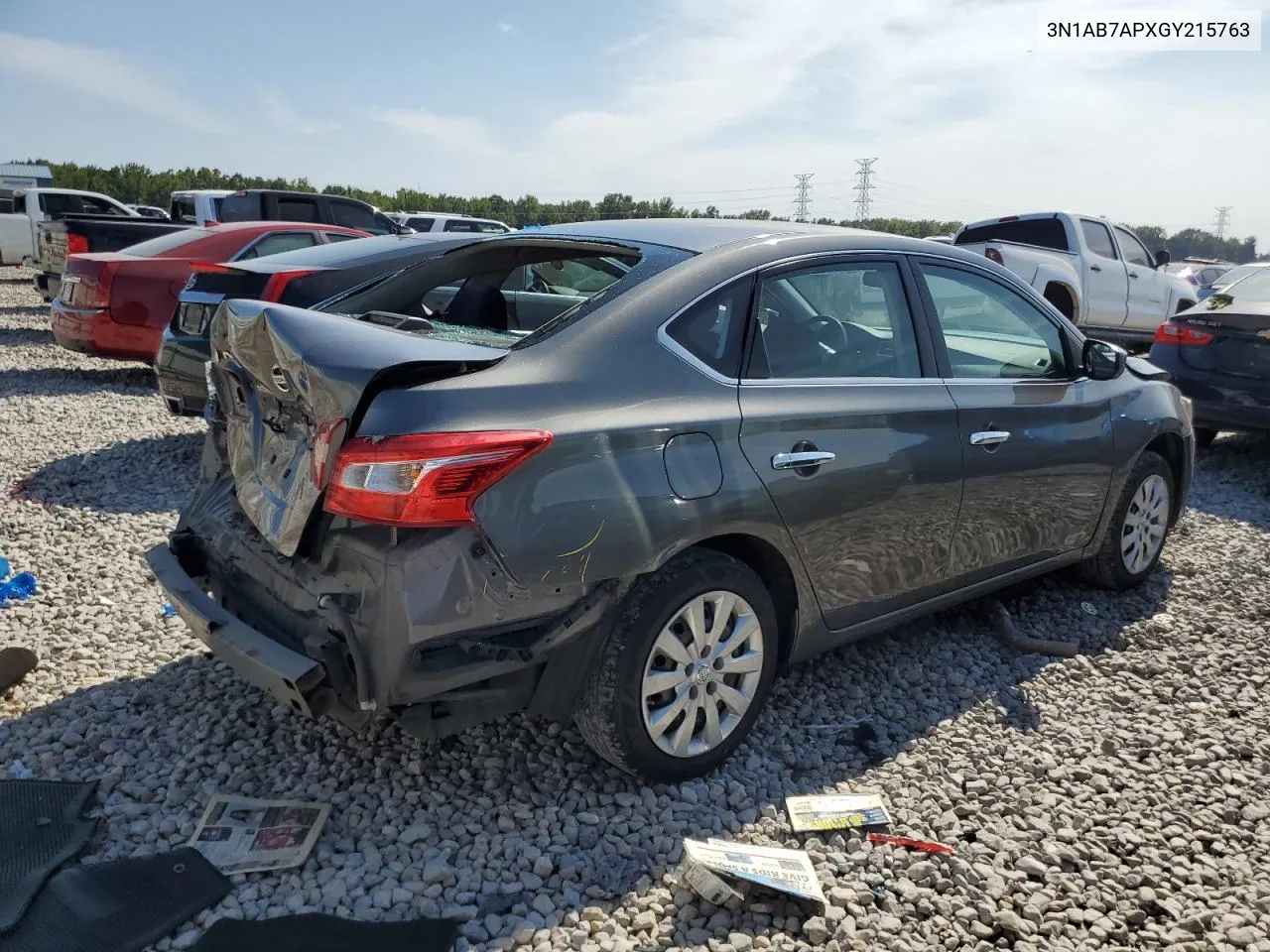 2016 Nissan Sentra S VIN: 3N1AB7APXGY215763 Lot: 68447794