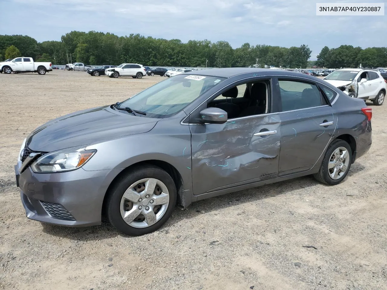 2016 Nissan Sentra S VIN: 3N1AB7AP4GY230887 Lot: 68735064