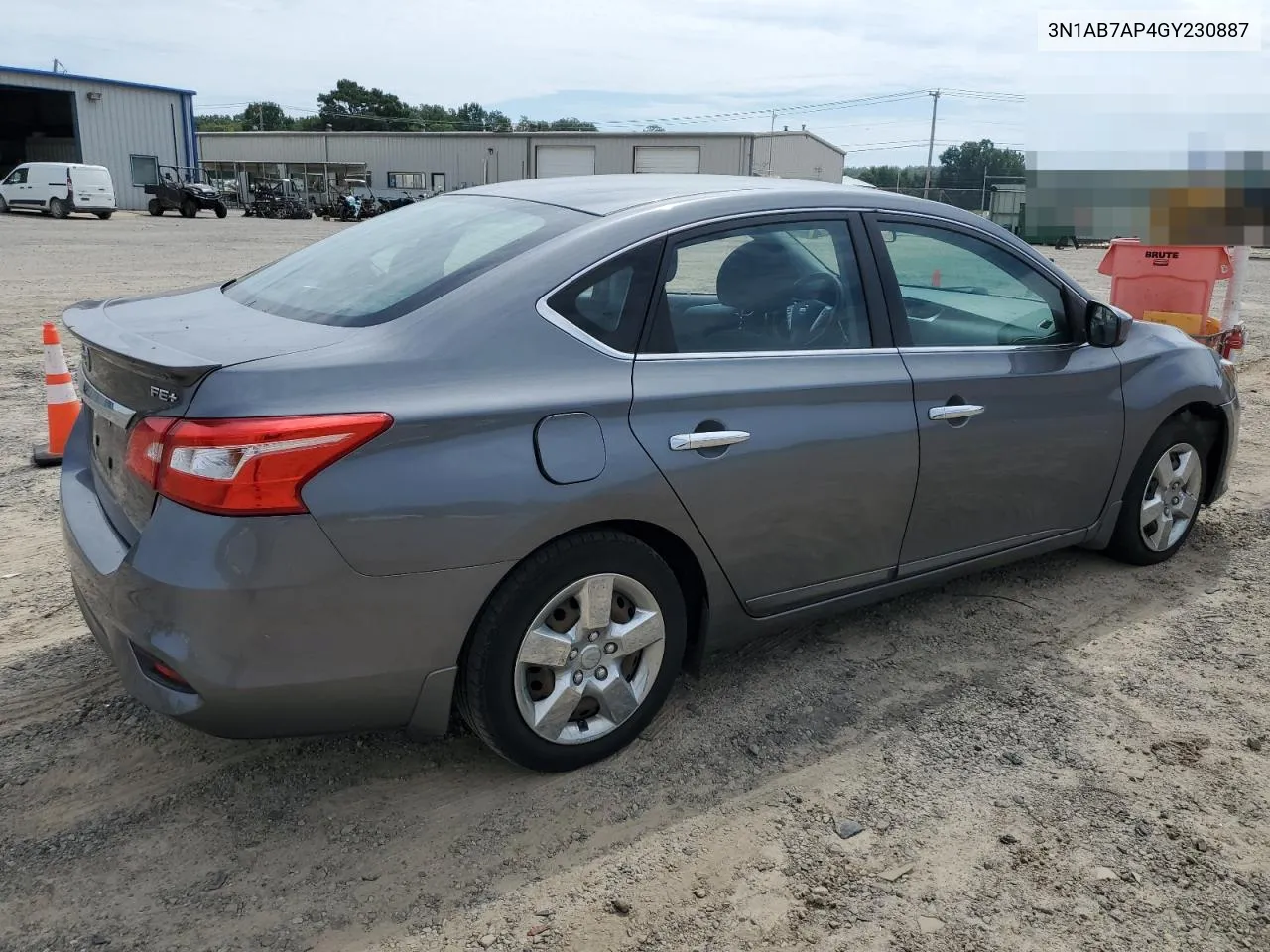 2016 Nissan Sentra S VIN: 3N1AB7AP4GY230887 Lot: 68735064