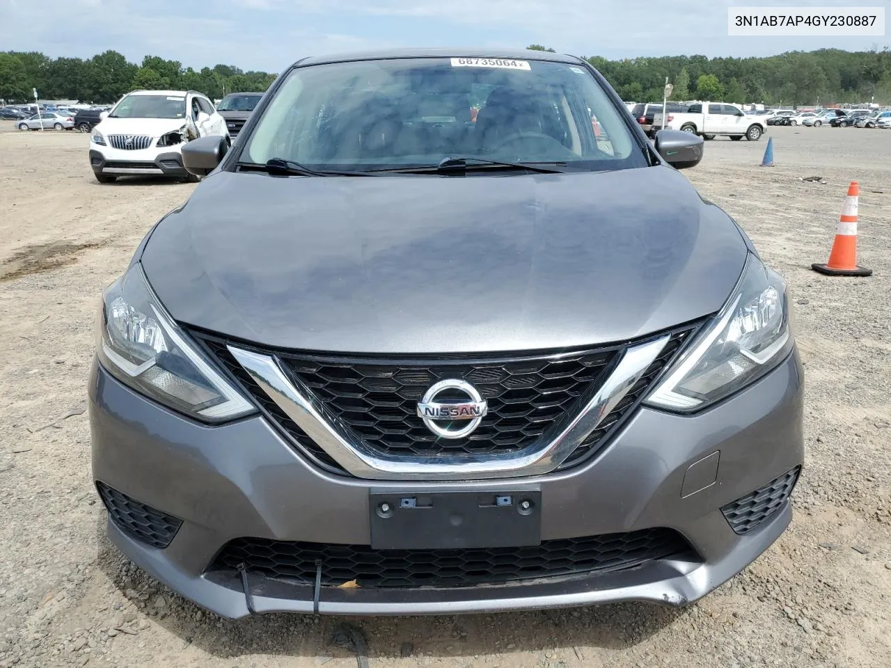 2016 Nissan Sentra S VIN: 3N1AB7AP4GY230887 Lot: 68735064