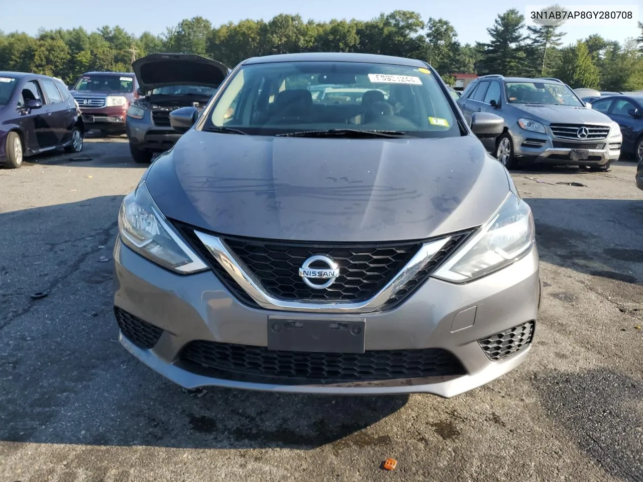 2016 Nissan Sentra S VIN: 3N1AB7AP8GY280708 Lot: 68981244