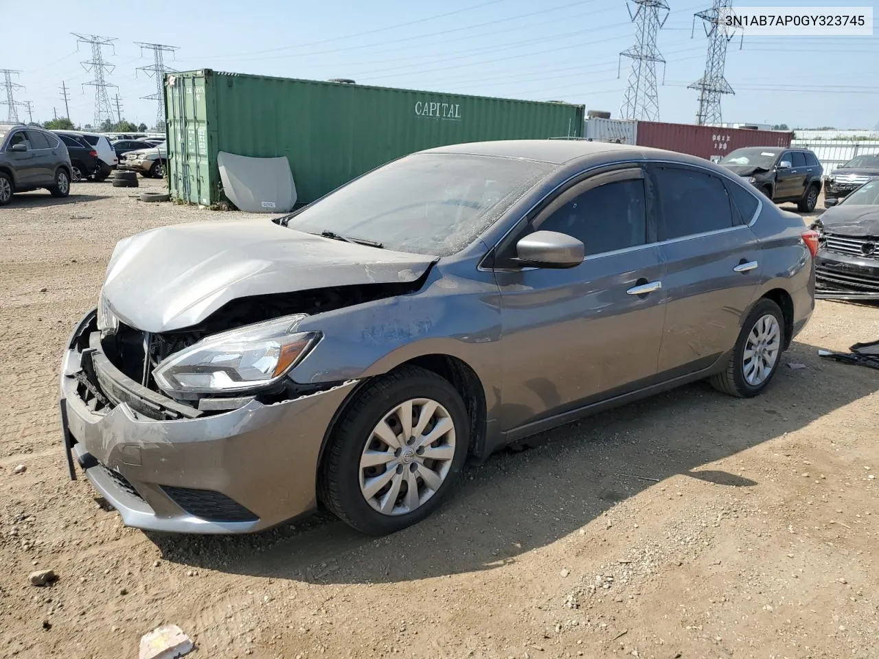 2016 Nissan Sentra S VIN: 3N1AB7AP0GY323745 Lot: 69006884