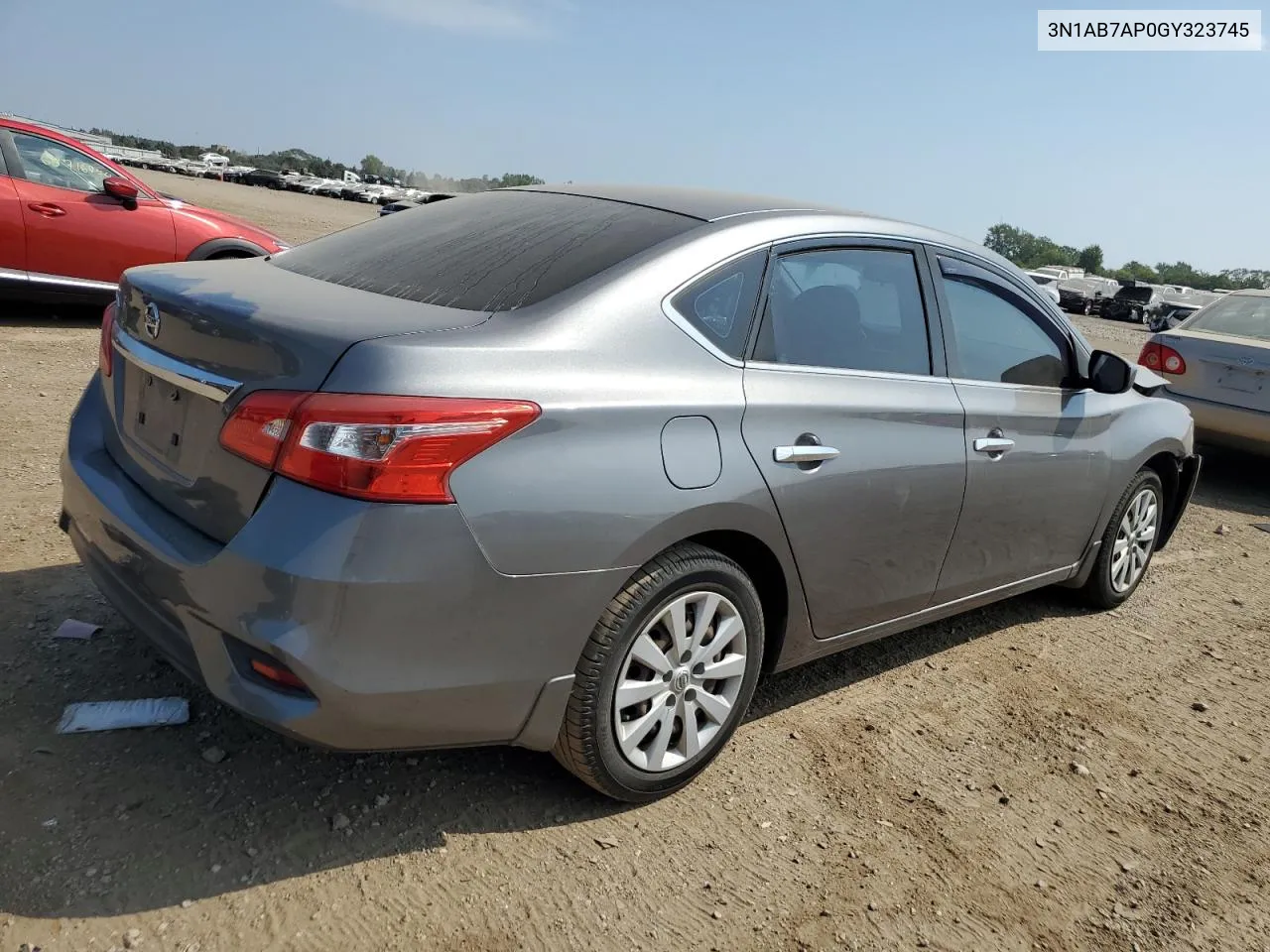 2016 Nissan Sentra S VIN: 3N1AB7AP0GY323745 Lot: 69006884