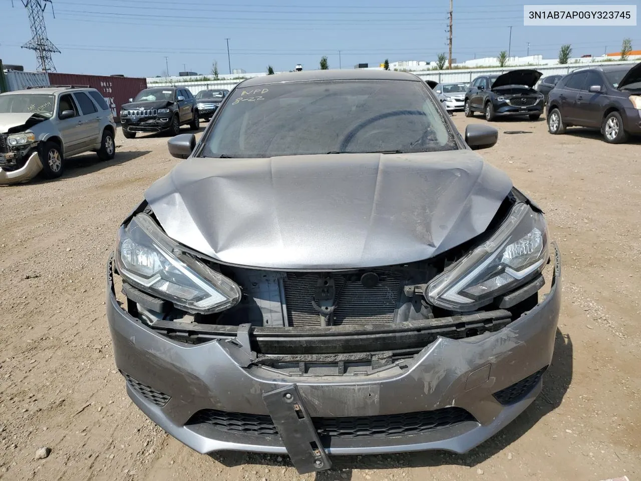 3N1AB7AP0GY323745 2016 Nissan Sentra S