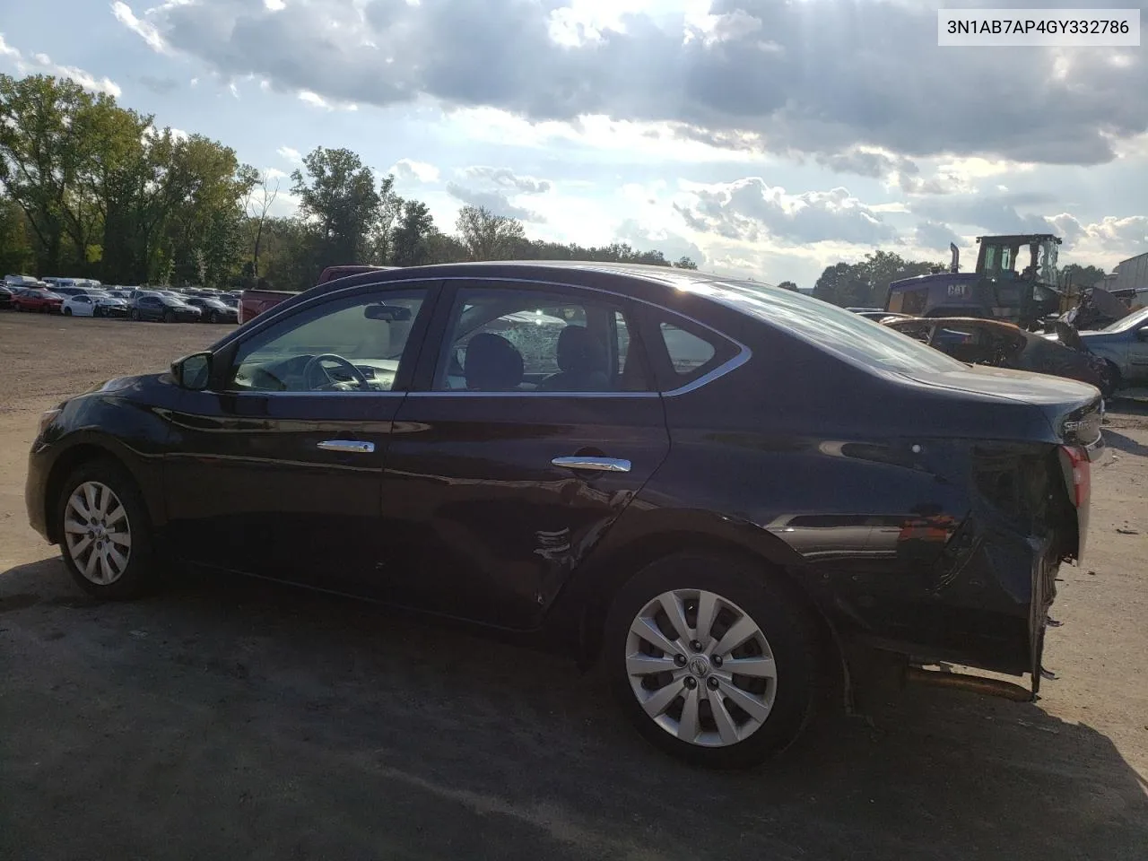 3N1AB7AP4GY332786 2016 Nissan Sentra S