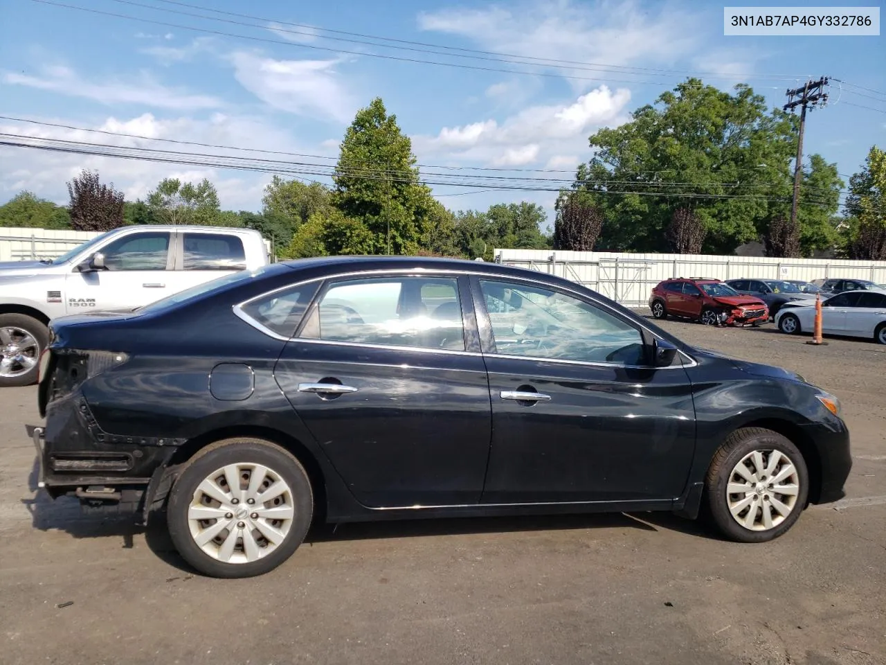 2016 Nissan Sentra S VIN: 3N1AB7AP4GY332786 Lot: 69080814