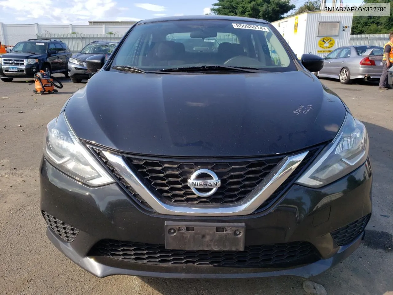 2016 Nissan Sentra S VIN: 3N1AB7AP4GY332786 Lot: 69080814