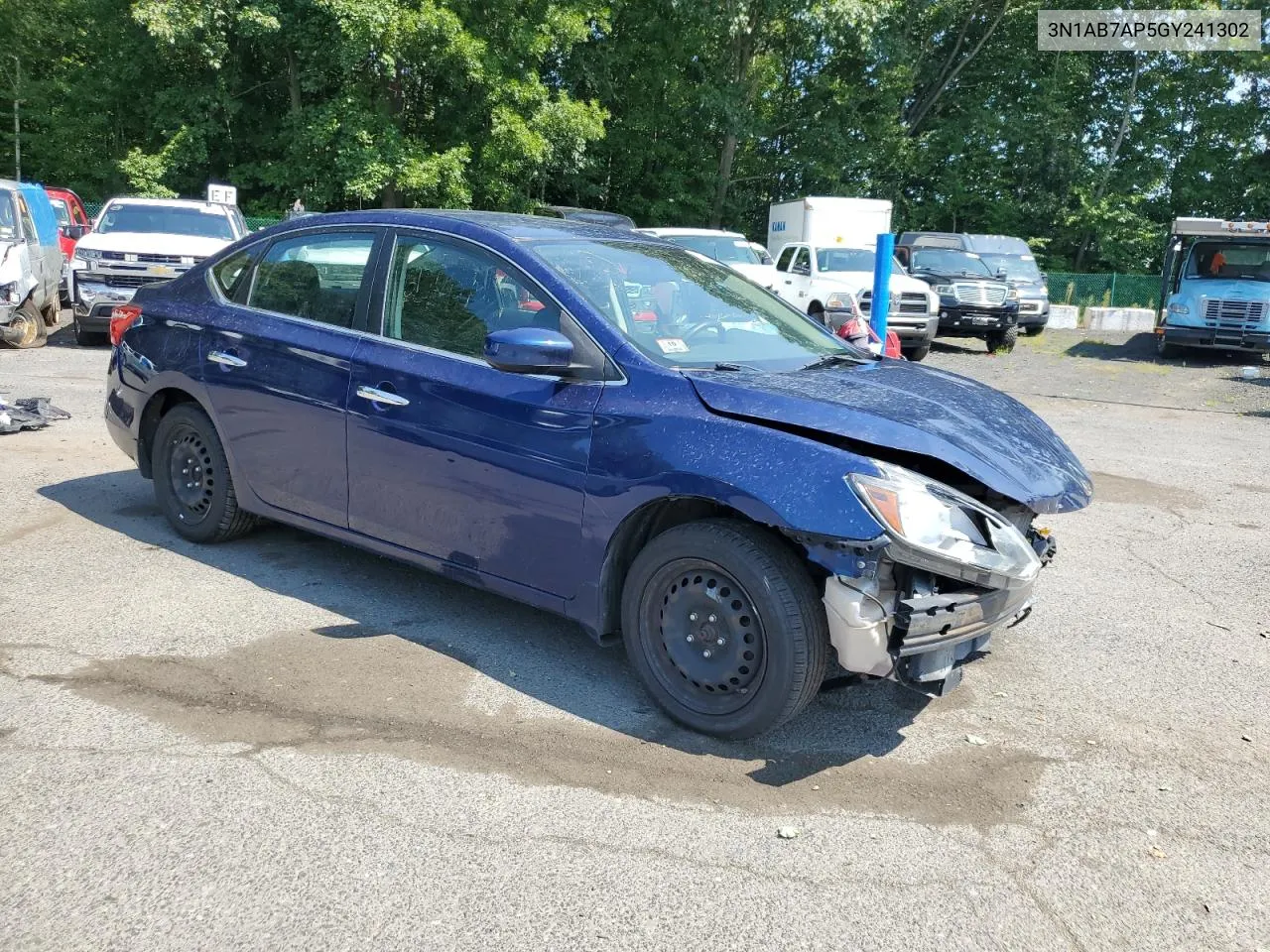 2016 Nissan Sentra S VIN: 3N1AB7AP5GY241302 Lot: 69316924