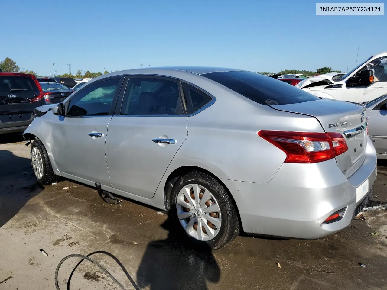 2016 Nissan Sentra S VIN: 3N1AB7AP5GY234124 Lot: 69439774