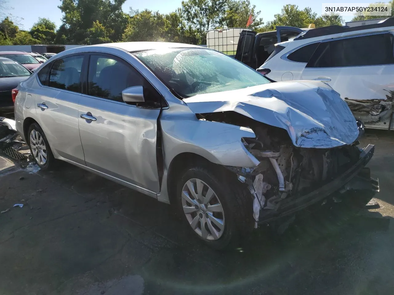 2016 Nissan Sentra S VIN: 3N1AB7AP5GY234124 Lot: 69439774