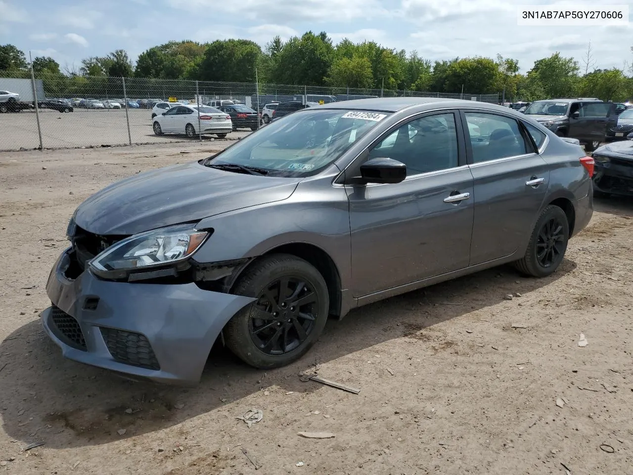 3N1AB7AP5GY270606 2016 Nissan Sentra S