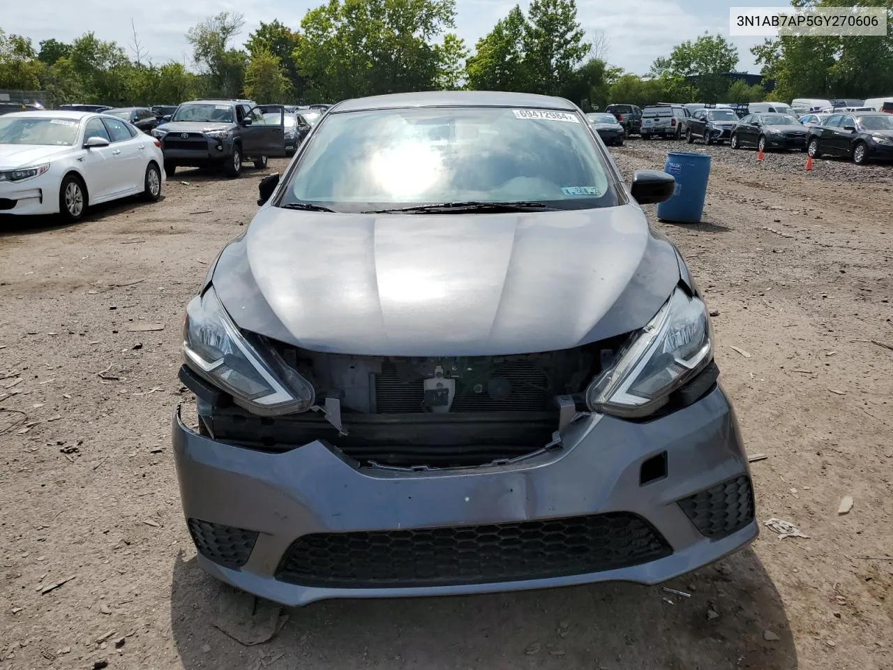 2016 Nissan Sentra S VIN: 3N1AB7AP5GY270606 Lot: 69472984