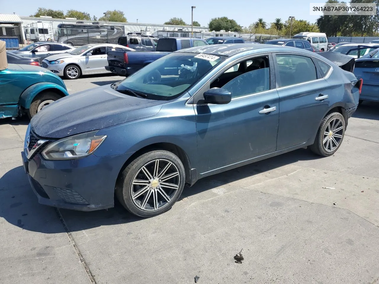 2016 Nissan Sentra S VIN: 3N1AB7AP3GY264223 Lot: 69497414