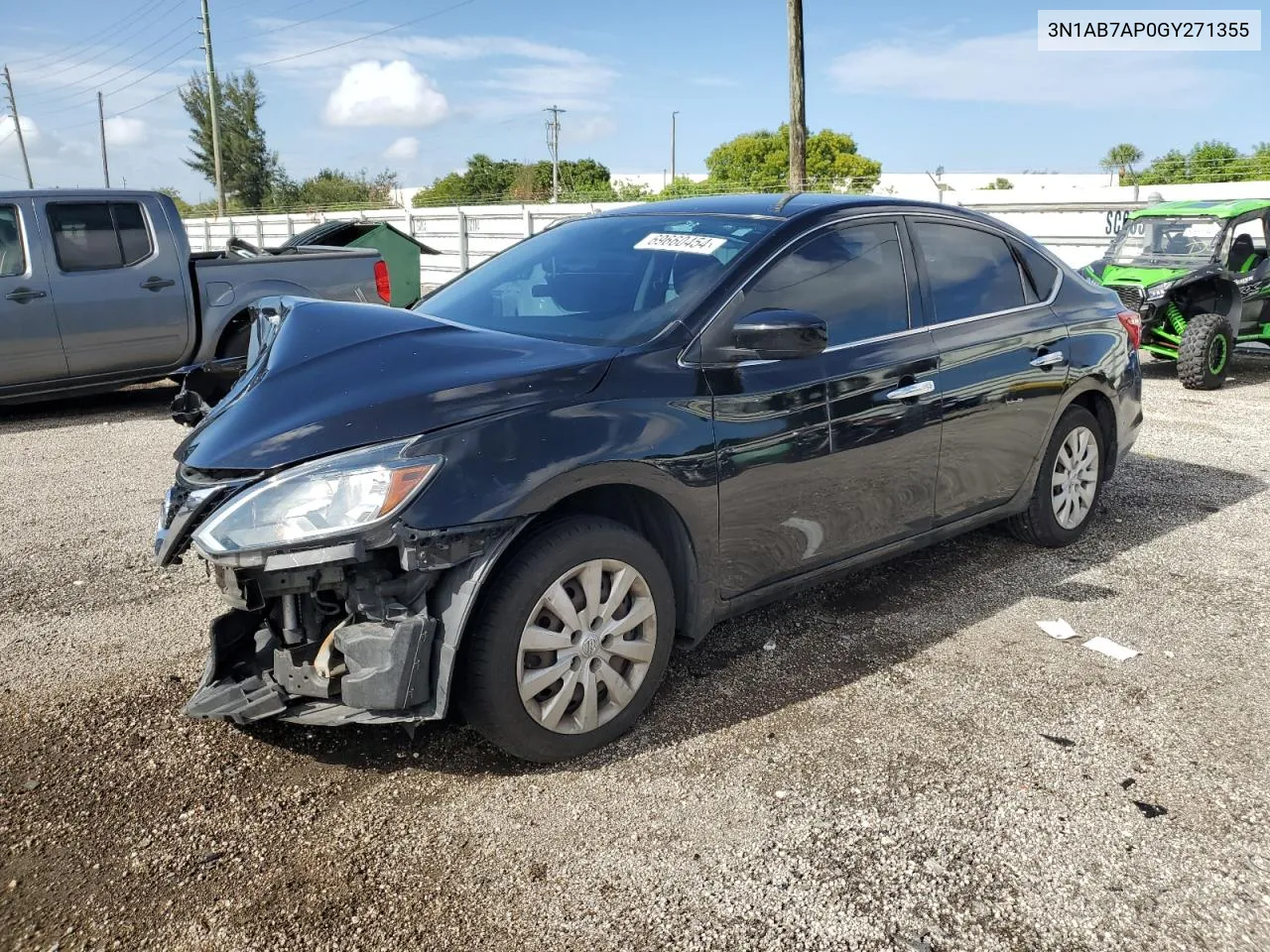 2016 Nissan Sentra S VIN: 3N1AB7AP0GY271355 Lot: 69660454