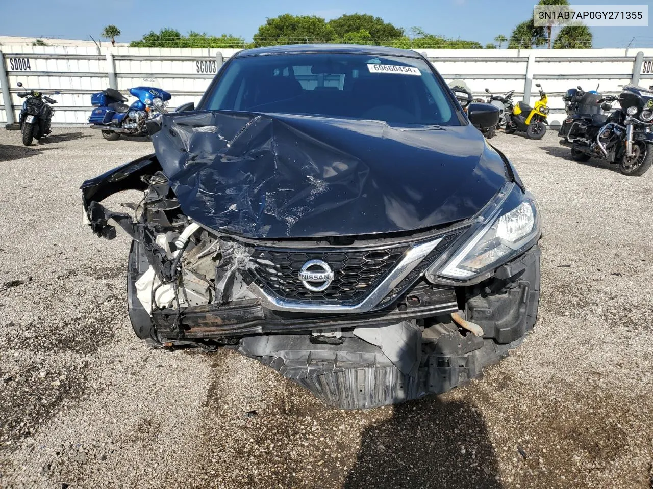 2016 Nissan Sentra S VIN: 3N1AB7AP0GY271355 Lot: 69660454