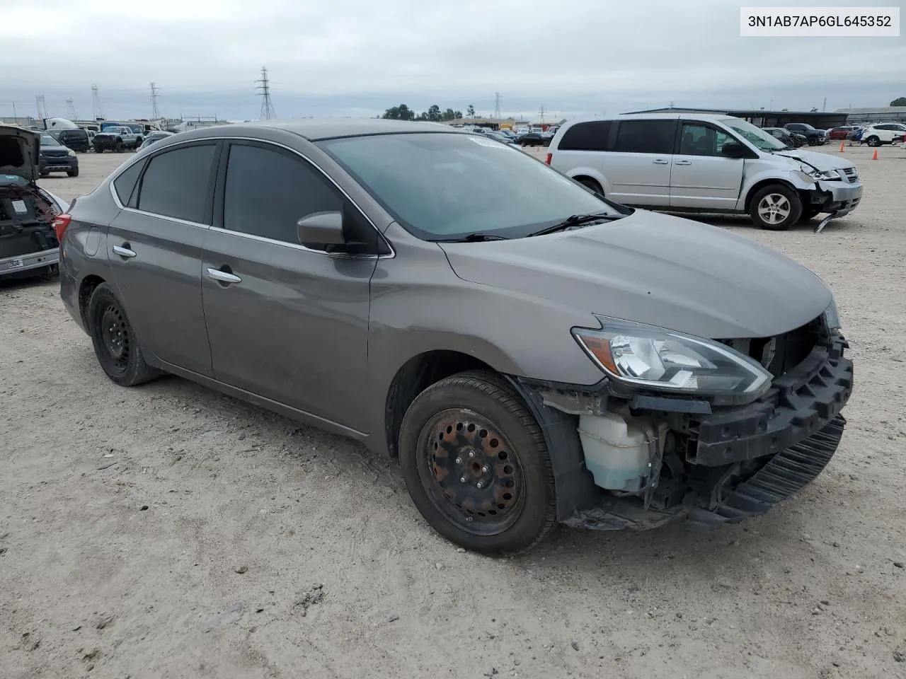 2016 Nissan Sentra S VIN: 3N1AB7AP6GL645352 Lot: 69955804