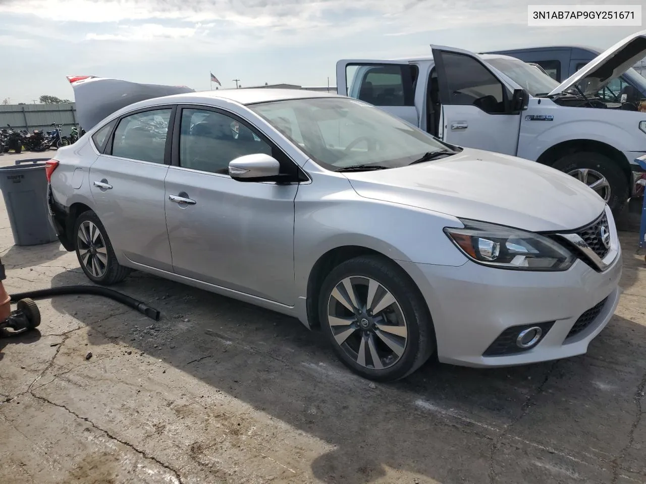 2016 Nissan Sentra S VIN: 3N1AB7AP9GY251671 Lot: 70061404