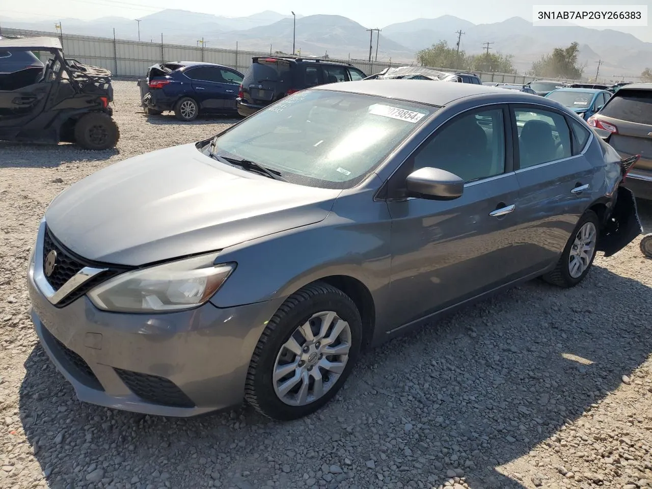 2016 Nissan Sentra S VIN: 3N1AB7AP2GY266383 Lot: 70079854