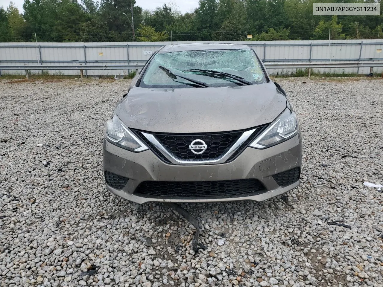 2016 Nissan Sentra S VIN: 3N1AB7AP3GY311234 Lot: 70084774