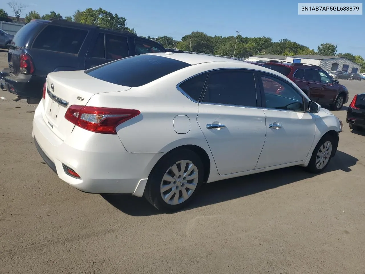 2016 Nissan Sentra S VIN: 3N1AB7AP5GL683879 Lot: 70271684