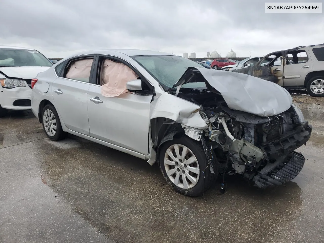 2016 Nissan Sentra S VIN: 3N1AB7AP0GY264969 Lot: 70282484