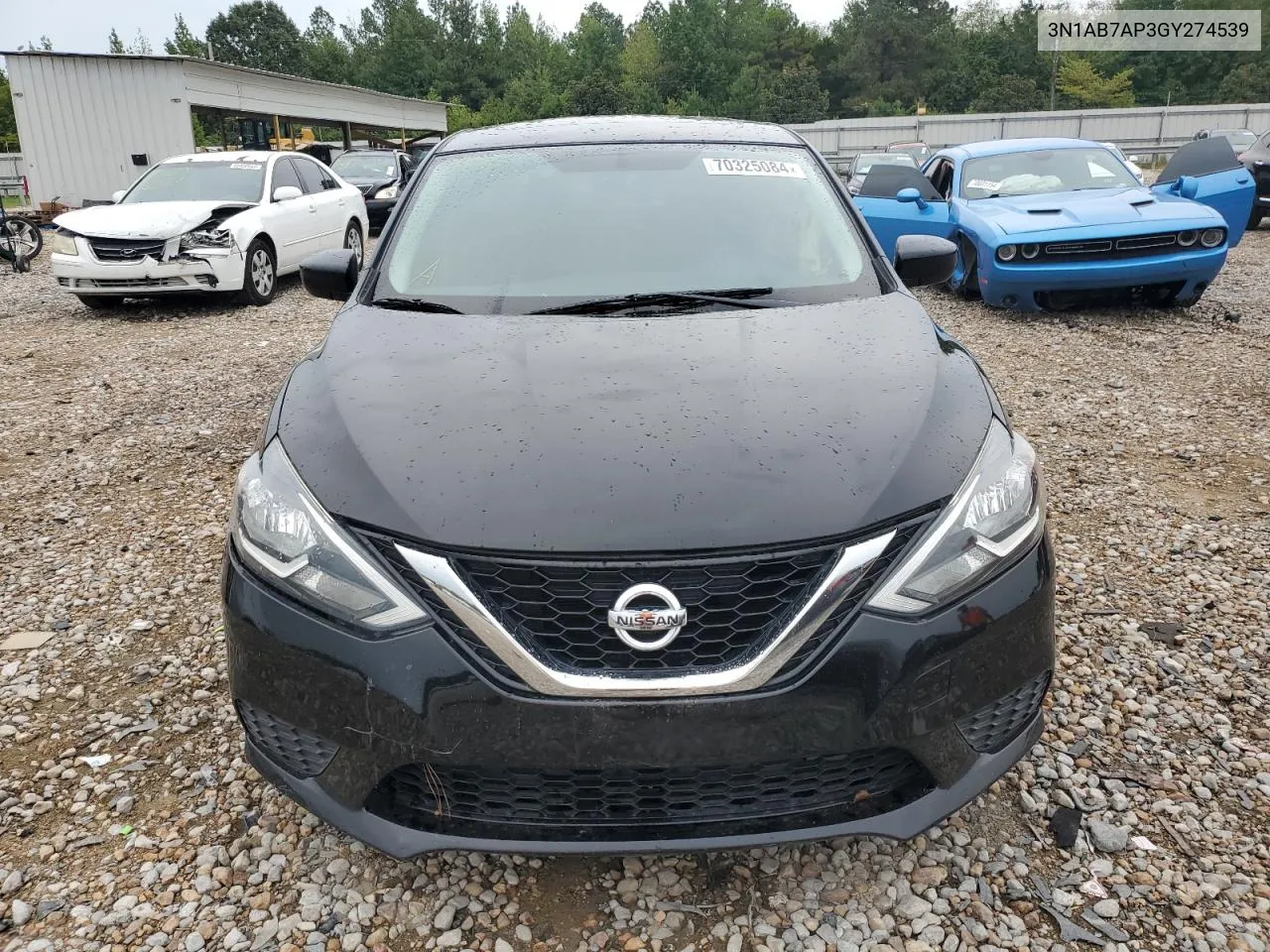 2016 Nissan Sentra S VIN: 3N1AB7AP3GY274539 Lot: 70325084