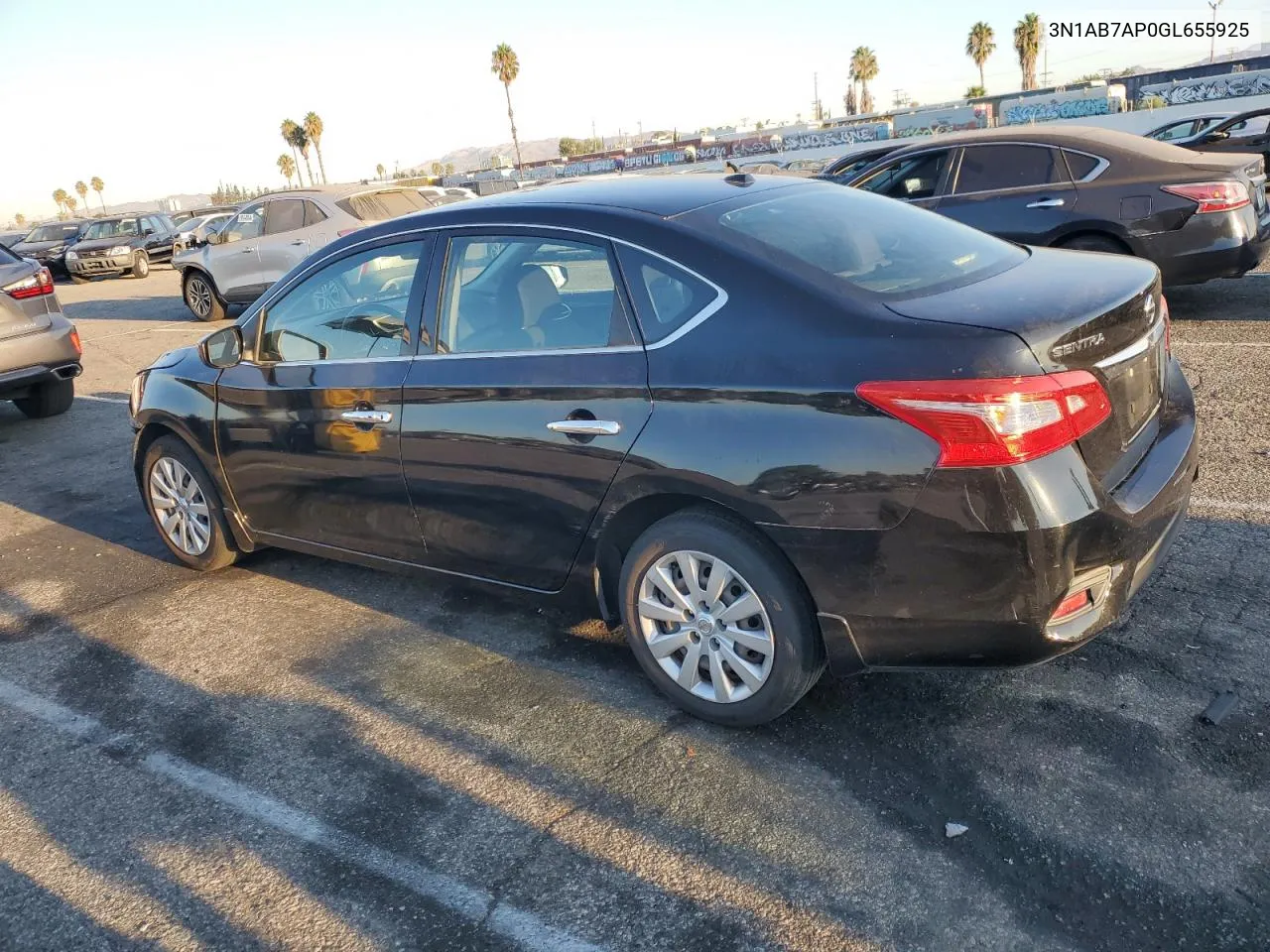 2016 Nissan Sentra S VIN: 3N1AB7AP0GL655925 Lot: 70337464