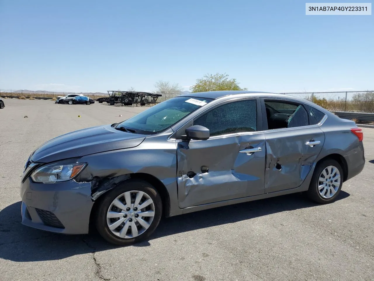 2016 Nissan Sentra S VIN: 3N1AB7AP4GY223311 Lot: 70433414