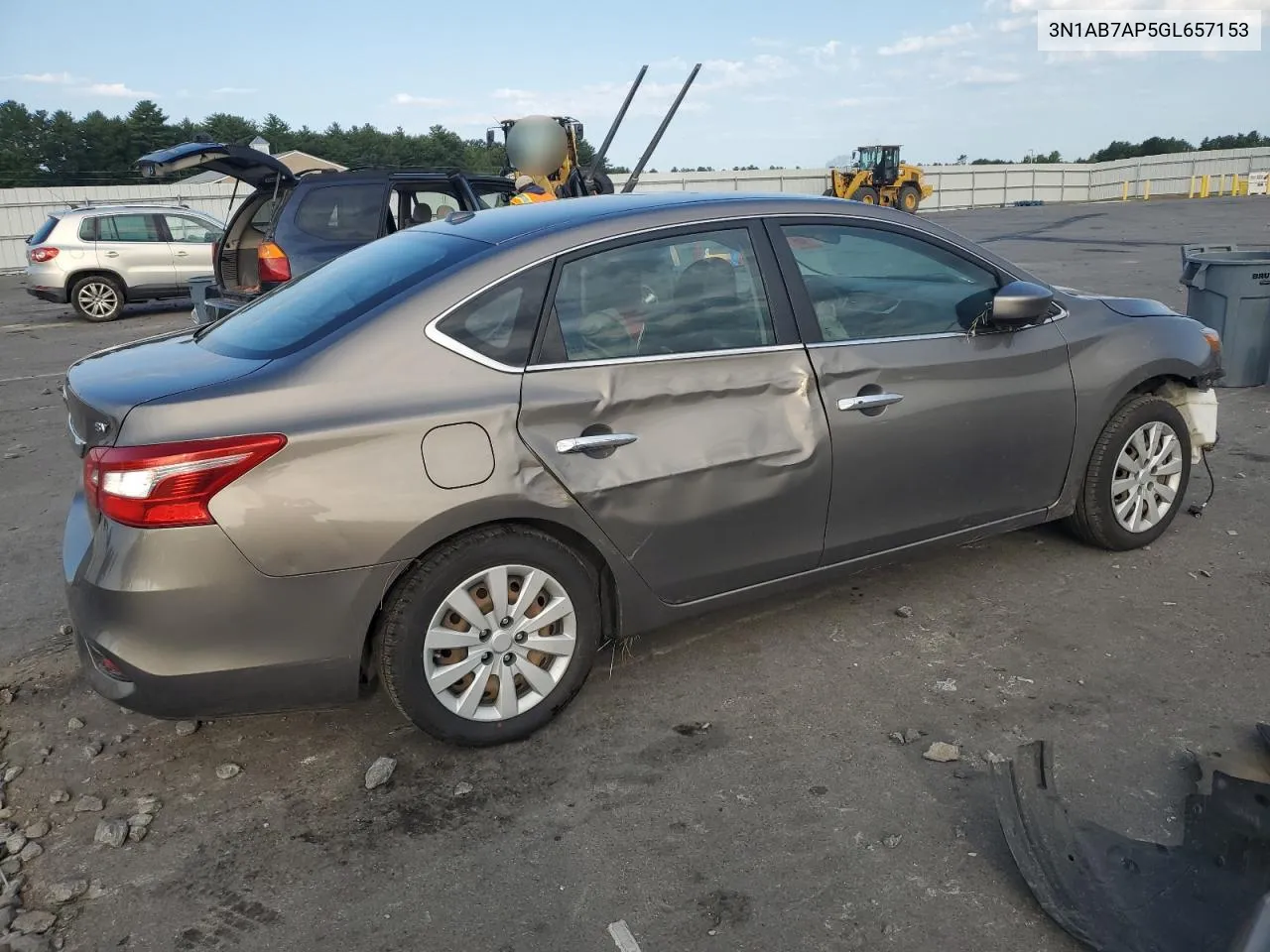 2016 Nissan Sentra S VIN: 3N1AB7AP5GL657153 Lot: 70450794