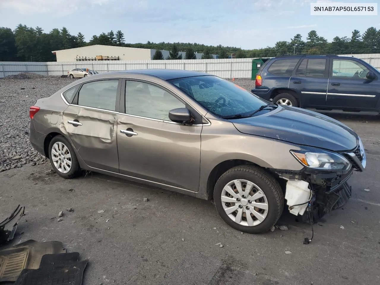 2016 Nissan Sentra S VIN: 3N1AB7AP5GL657153 Lot: 70450794