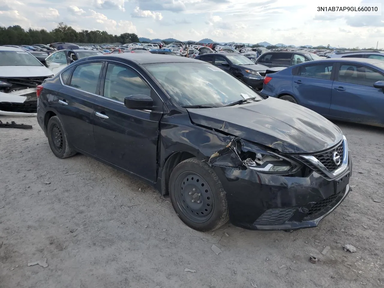 2016 Nissan Sentra S VIN: 3N1AB7AP9GL660010 Lot: 70502844