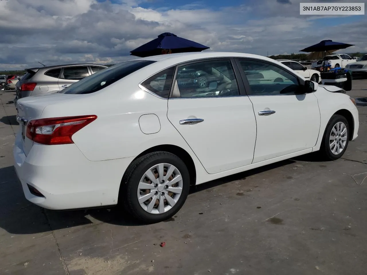 2016 Nissan Sentra S VIN: 3N1AB7AP7GY223853 Lot: 70531074