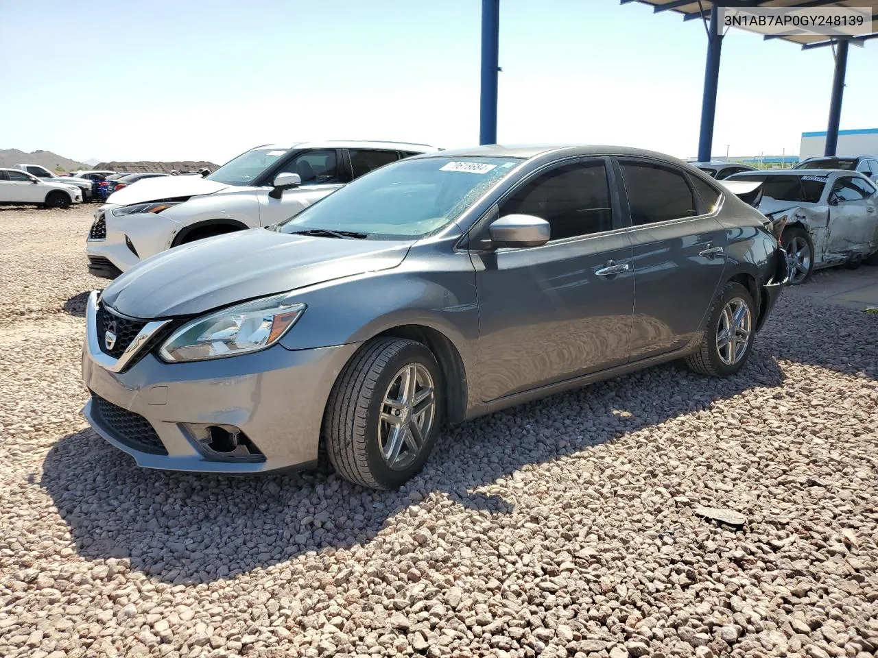 2016 Nissan Sentra S VIN: 3N1AB7AP0GY248139 Lot: 70618684