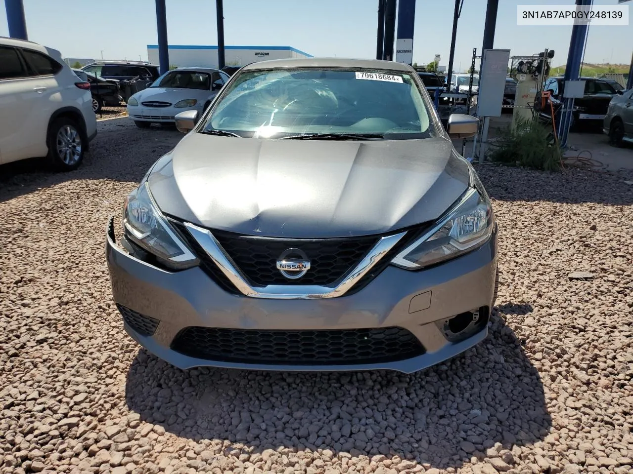 2016 Nissan Sentra S VIN: 3N1AB7AP0GY248139 Lot: 70618684