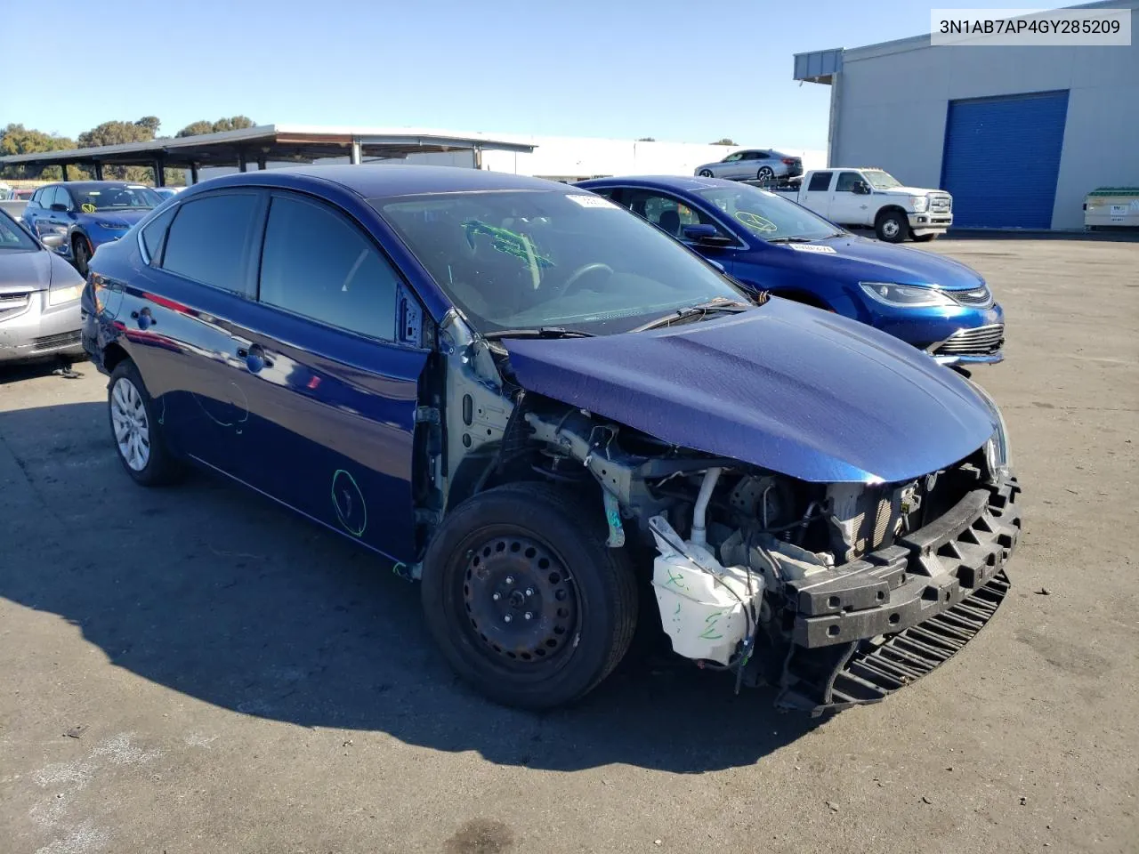 2016 Nissan Sentra S VIN: 3N1AB7AP4GY285209 Lot: 70689024