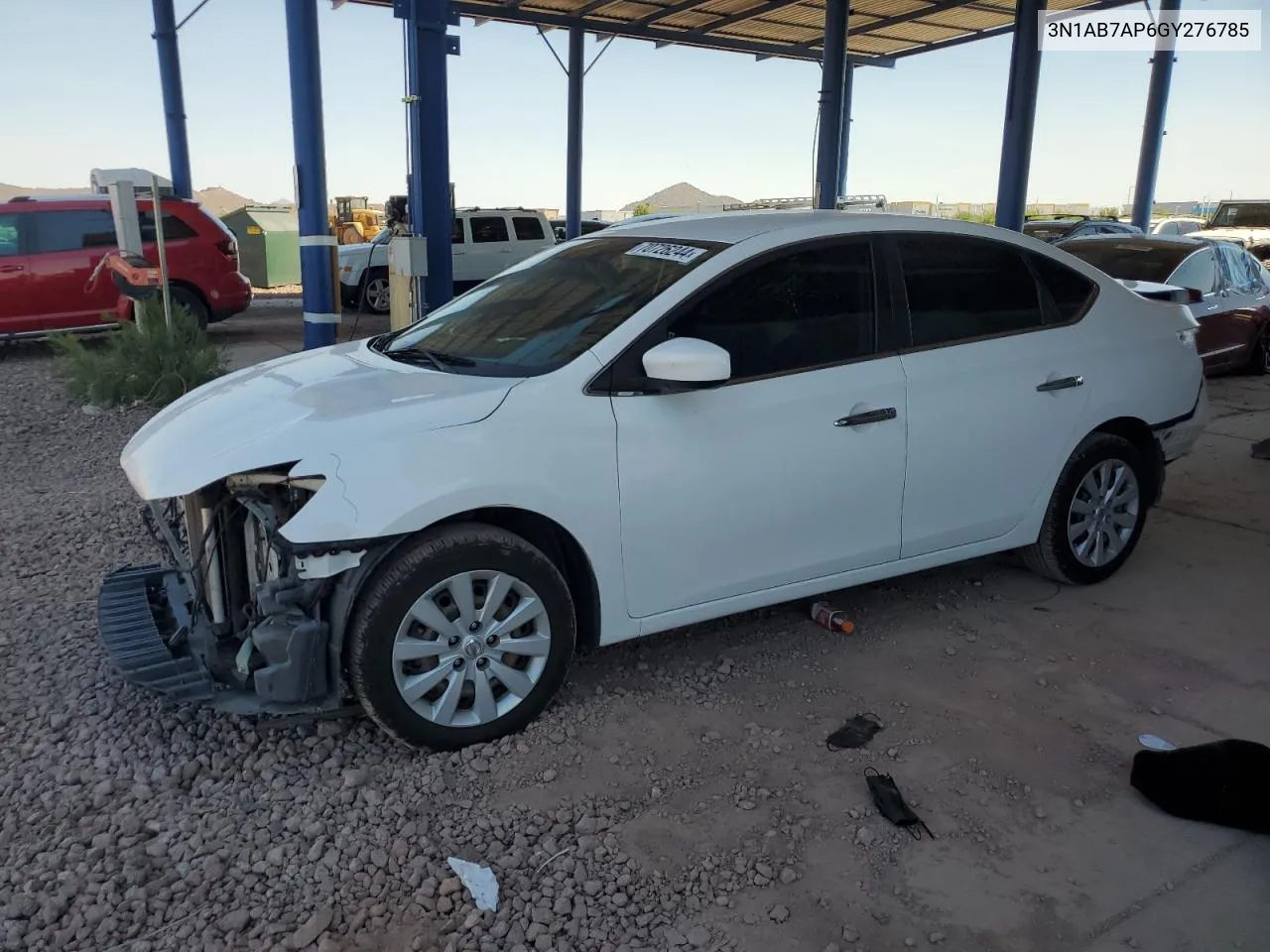 2016 Nissan Sentra S VIN: 3N1AB7AP6GY276785 Lot: 70726244