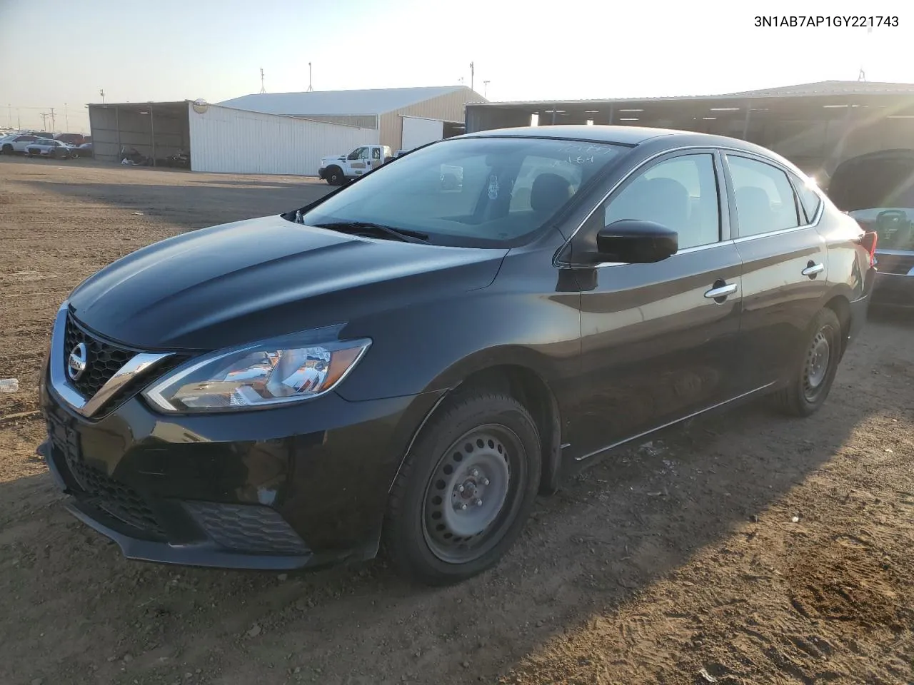 2016 Nissan Sentra S VIN: 3N1AB7AP1GY221743 Lot: 70856184