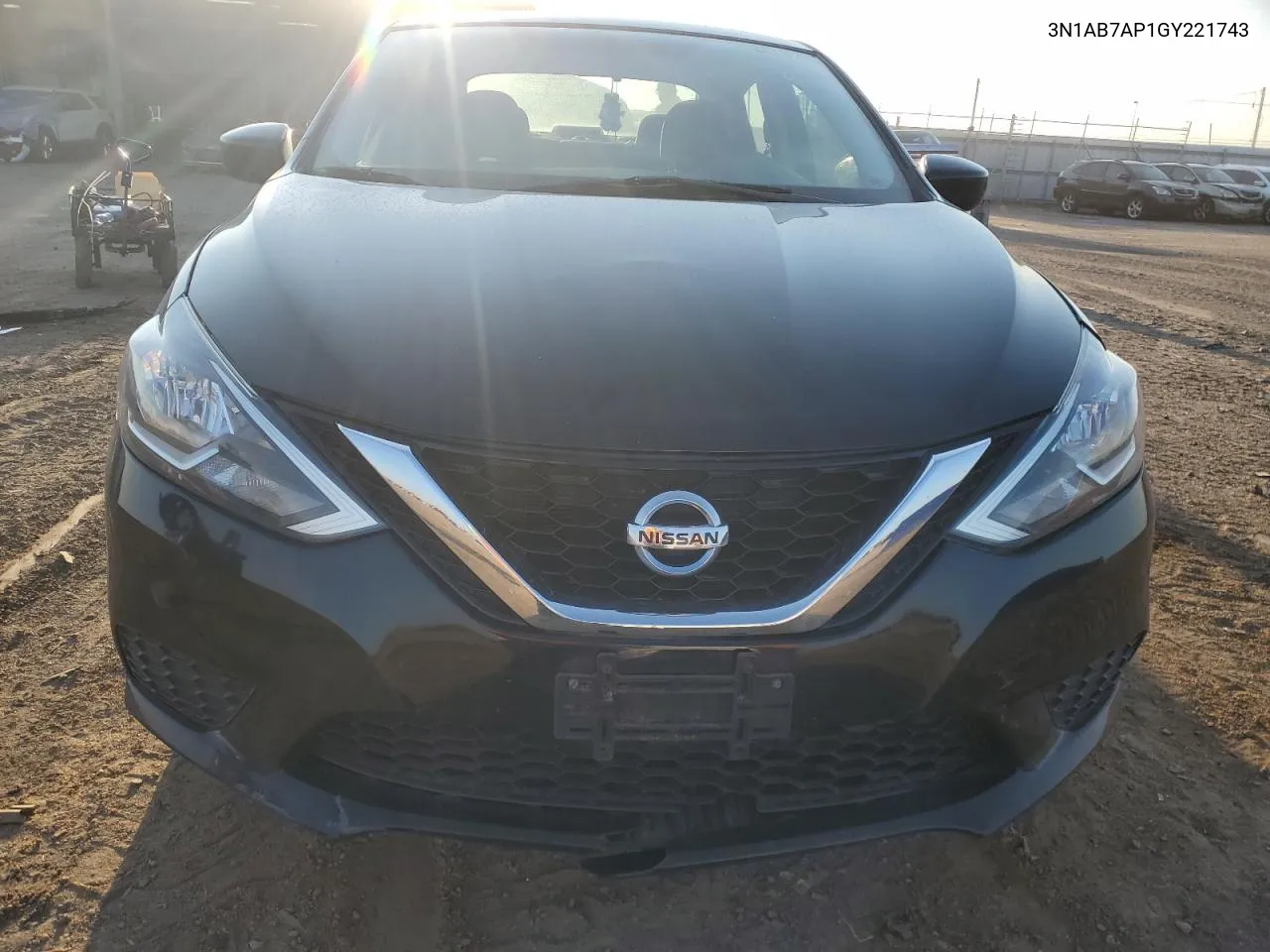 2016 Nissan Sentra S VIN: 3N1AB7AP1GY221743 Lot: 70856184