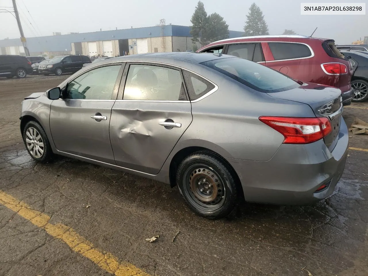 2016 Nissan Sentra S VIN: 3N1AB7AP2GL638298 Lot: 70886634