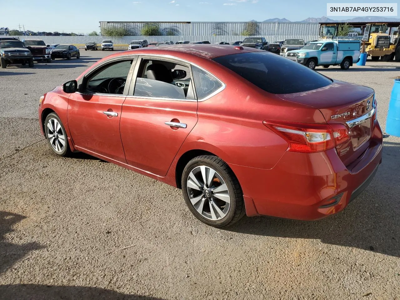 2016 Nissan Sentra S VIN: 3N1AB7AP4GY253716 Lot: 70906184