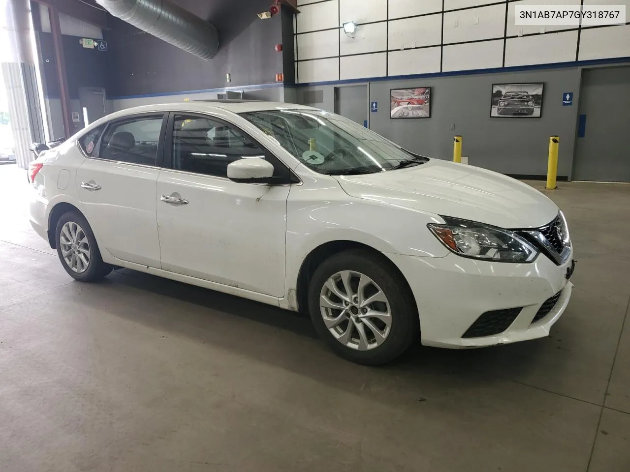 2016 Nissan Sentra S VIN: 3N1AB7AP7GY318767 Lot: 70978044